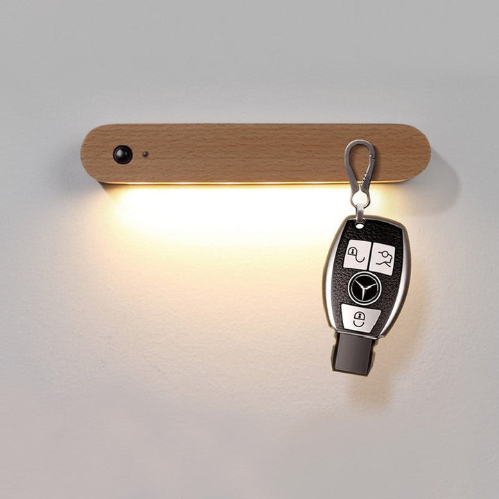 Återuppladdningsbar Trådlös Magnetisk LED Rörelsesensor Nattlampa, för Hall, Garderob, Trappor, Badrum, Bil