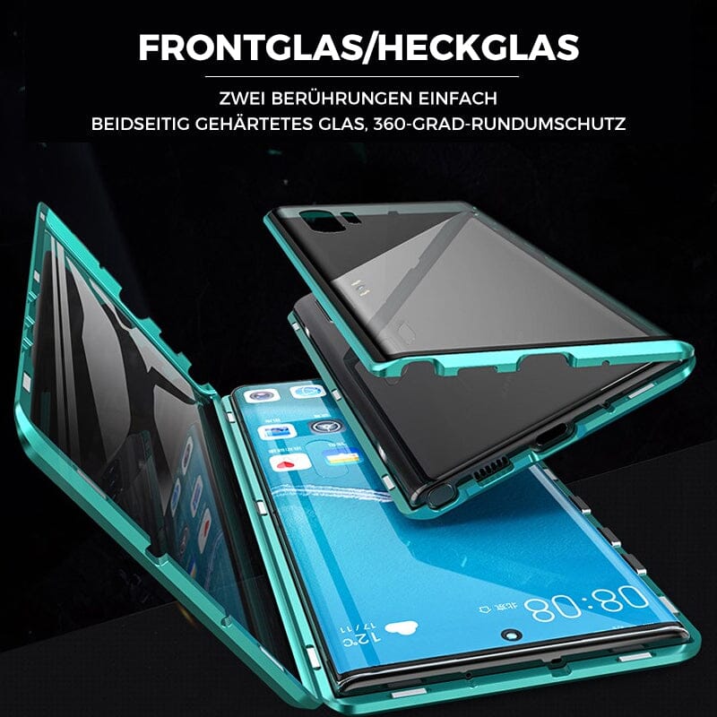Samsung magnetiskt härdat glas dubbelsidigt telefonfodral