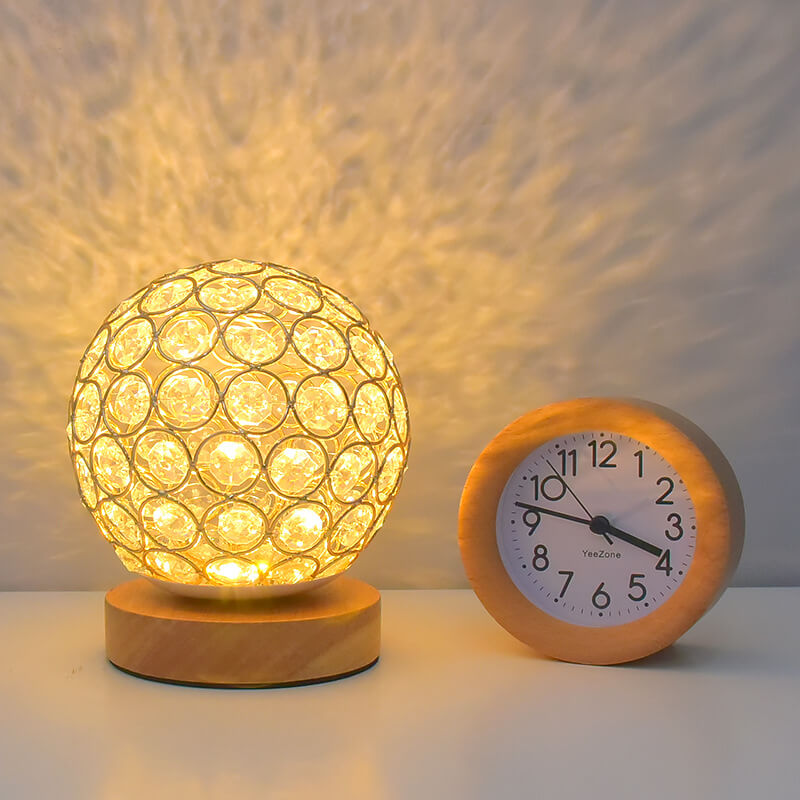 Modern Minimalistisk Rund USB Uppladdningsbar LED Nattlampa Bordslampa