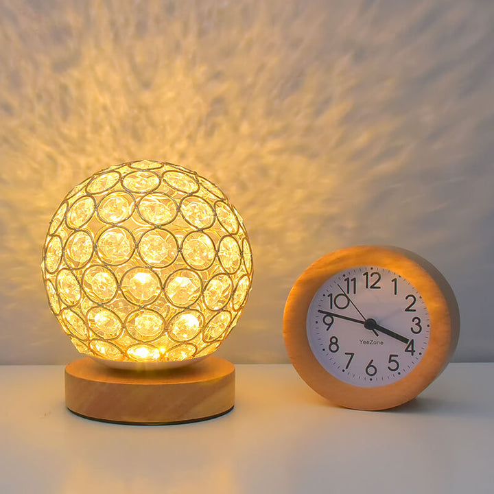 Modern Minimalistisk Rund USB Uppladdningsbar LED Nattlampa Bordslampa