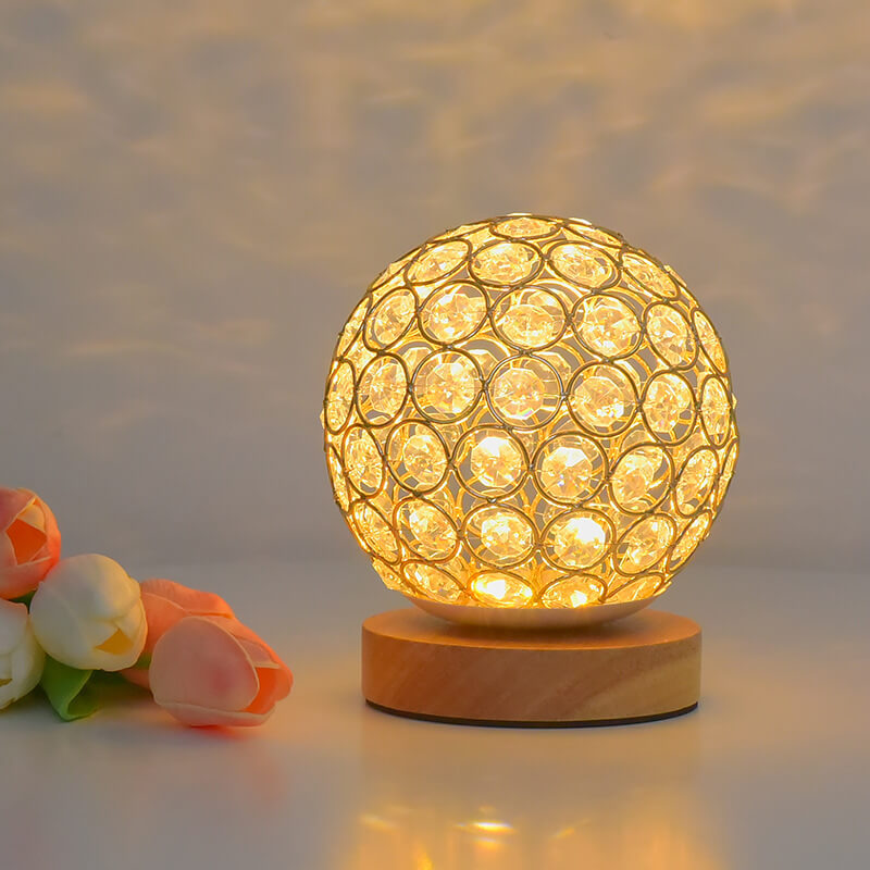 Modern Minimalist Rund USB-laddningsbar LED-bordslampa