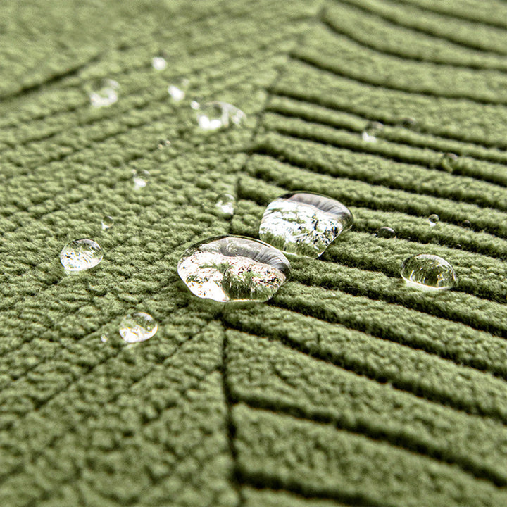 Modern Leaf Jacquard Vattentät Anti-Scratch Stretch Full Cover Sofföverdrag