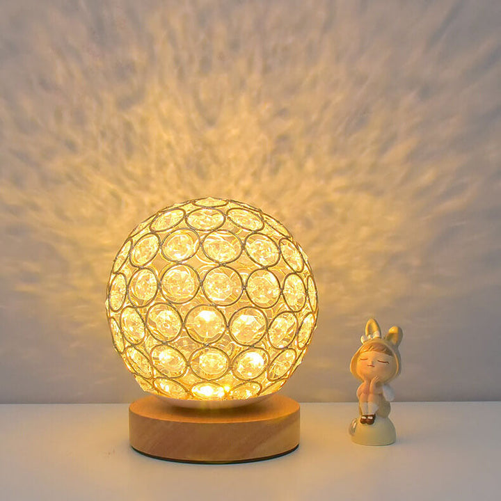 Modern Minimalistisk Rund USB Uppladdningsbar LED Nattlampa Bordslampa