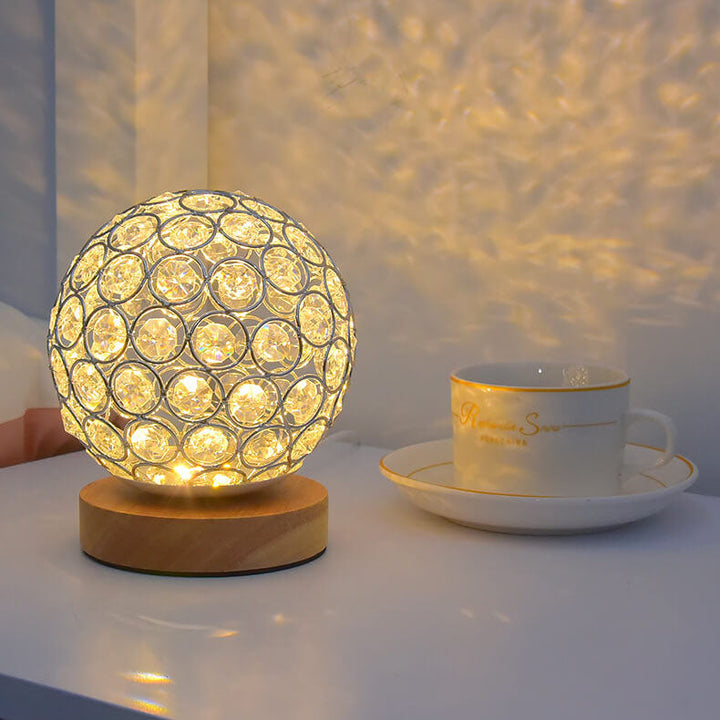 Modern Minimalist Rund USB-laddningsbar LED-bordslampa