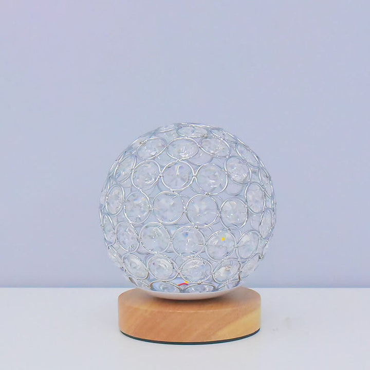 Modern Minimalistisk Rund USB Uppladdningsbar LED Nattlampa Bordslampa