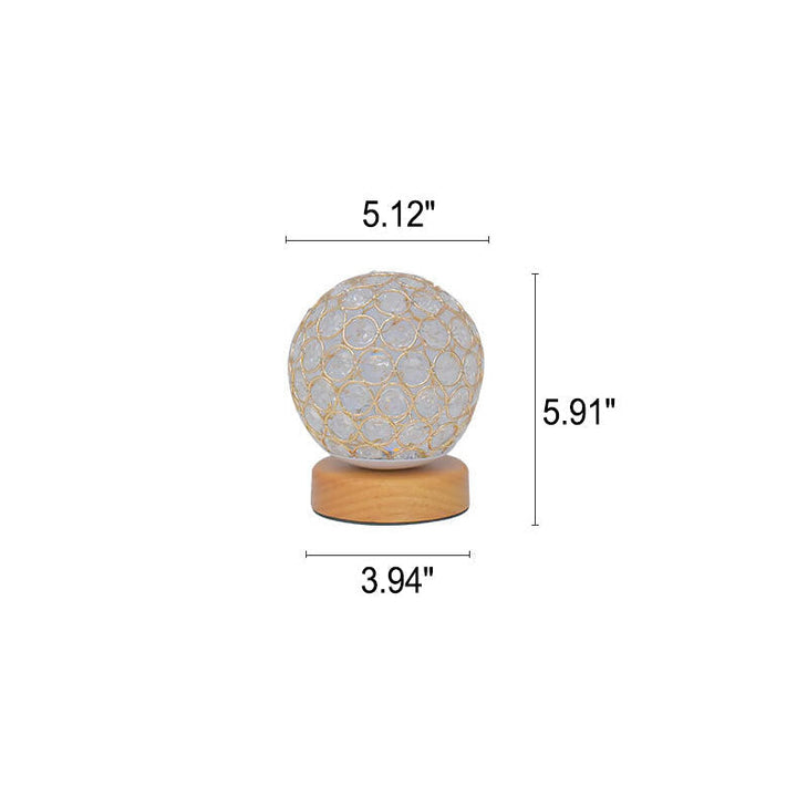 Modern Minimalistisk Rund USB Uppladdningsbar LED Nattlampa Bordslampa