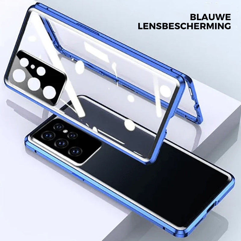 Magnetiskt Tempererat Glas Dubbel-Sidig Mobilskal för Samsung