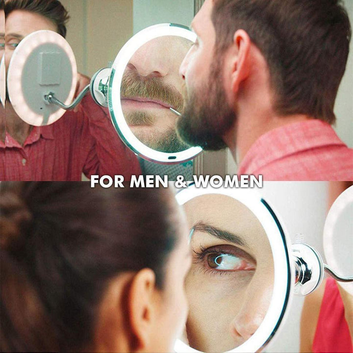 10x Zoom LED Sminkspegel