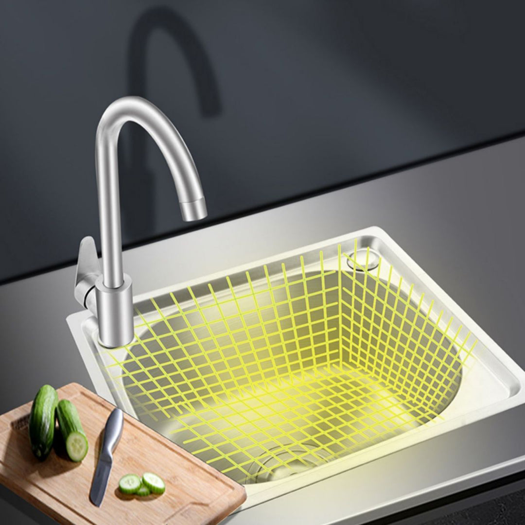 Modern bar prep spegel rostfritt stål med kran arbetsstation strip