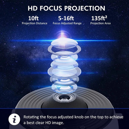 13-i-1 Galaxy Nattlampa &amp; Projektor – Orion