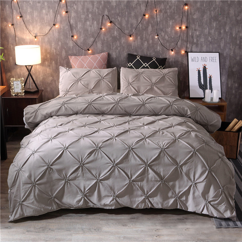 Lyxigt Mikrofiber Duvet Täcke Set för Eleganta Sovrum