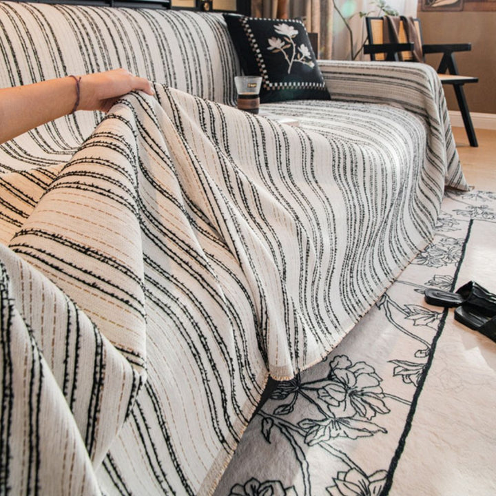 Regal Stripes Chenille Sofföverdrag