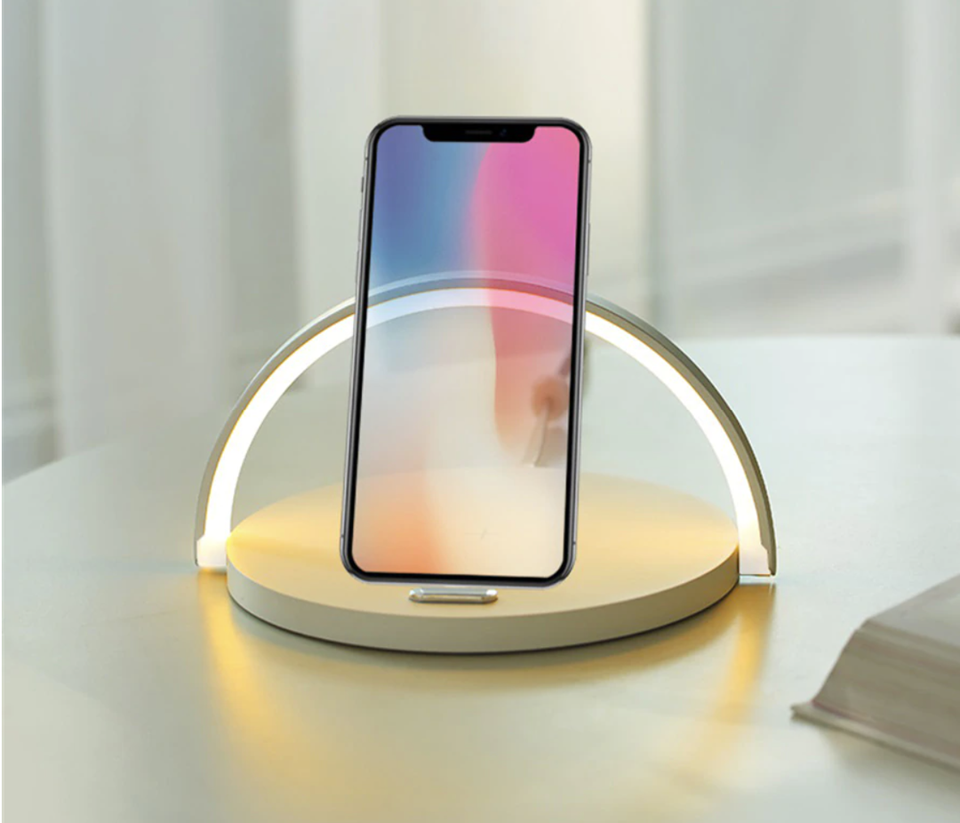 Bowlight Design 3-i-1 Nattlampa – Trådlös Laddare &amp; Lampa