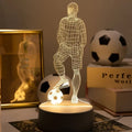 Fotbollsspelare 3D-lampa – För en sportig atmosfär