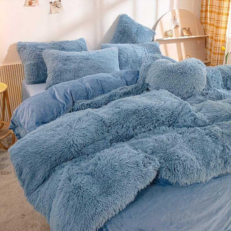 Lyxigt Sammet Duvet Täcke Set för Ultimat Komfort