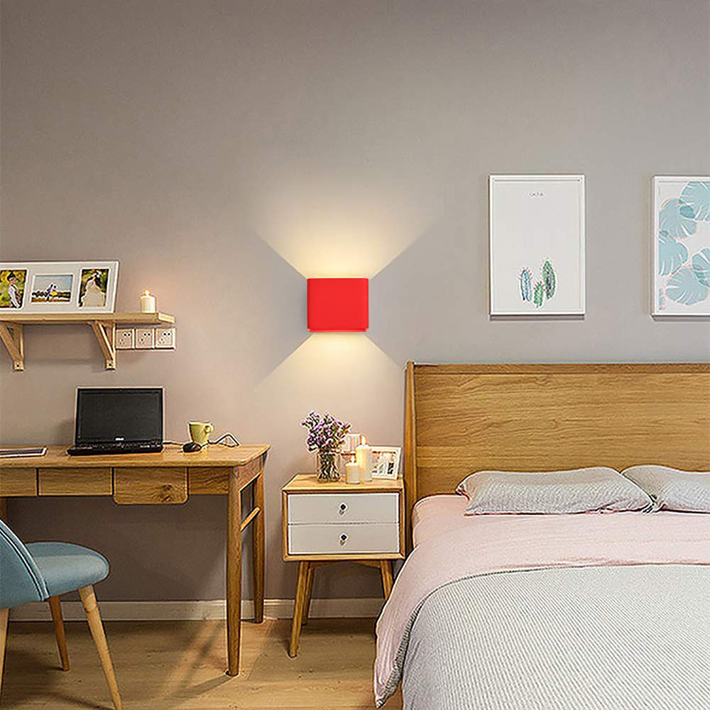 Modern fyrkantig vägglampa