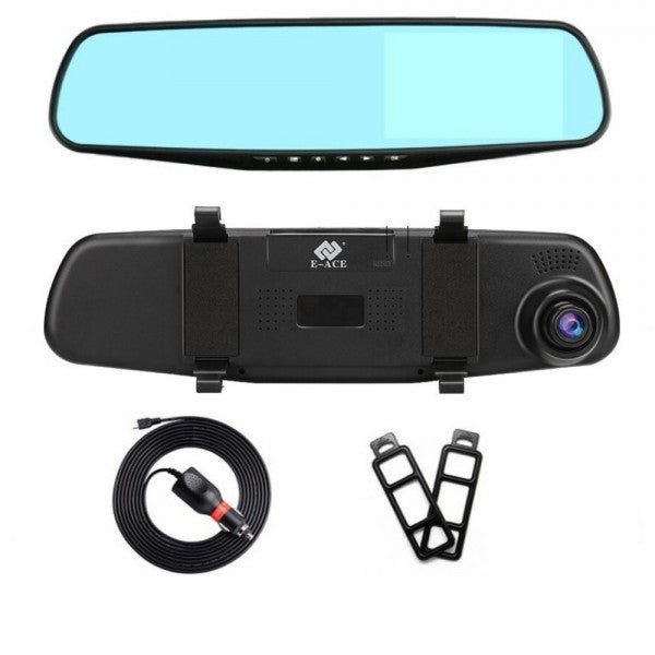 SafeMirror HD Backspeglar med Dashcam – 1080p, Rörelsedetektering &amp; Vidvinkel