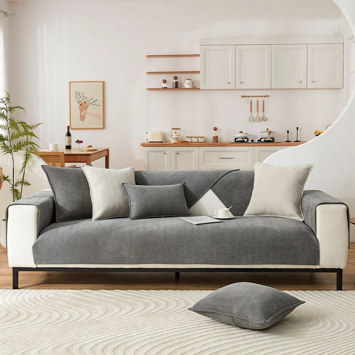 Herringbone Chenille Tyg Möbel Skyddsoffapåse |