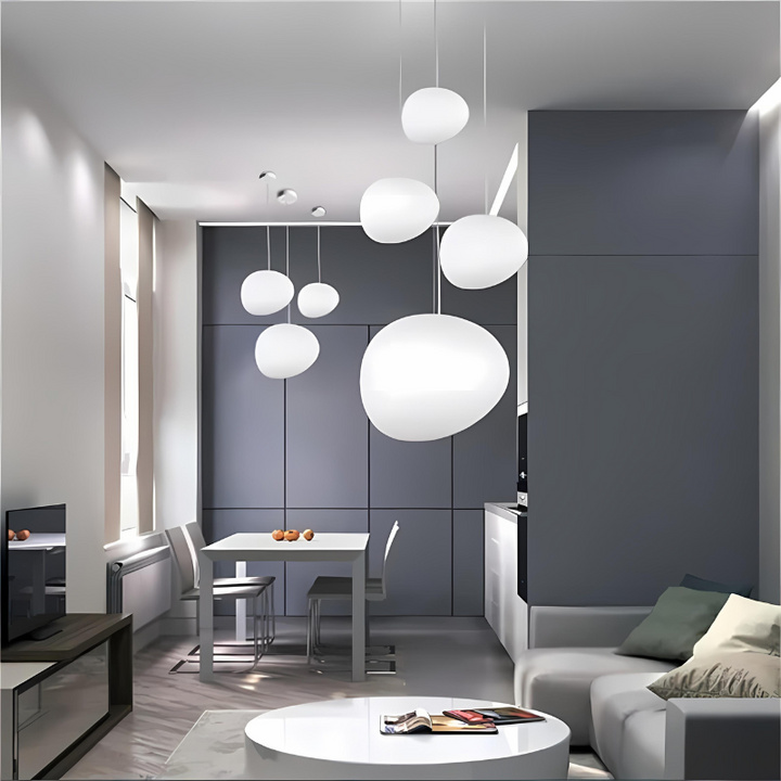 GloStone | Elegant Glaskelap Pendantlampa