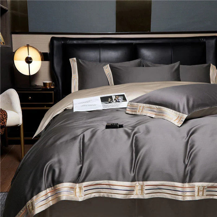 Lyxigt Satin Sängkläder 4-delars Set - OpulenceSleep