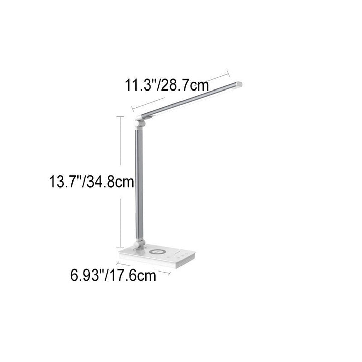 Minimalistisk Smart Fyrkant Bar Fällbar USB LED Skrivbordslampa