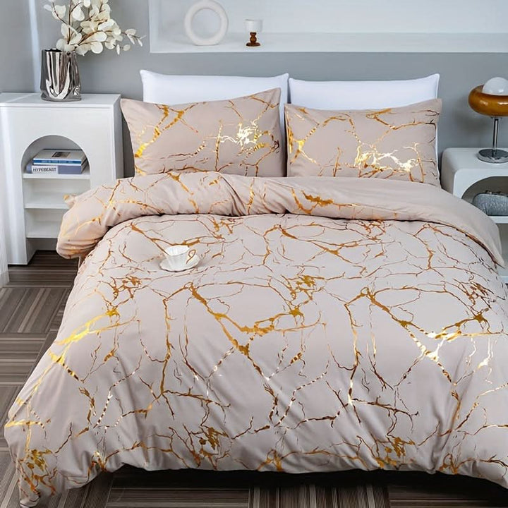 Marmor Design Duvet Täcke Set för Modernt Sovrum