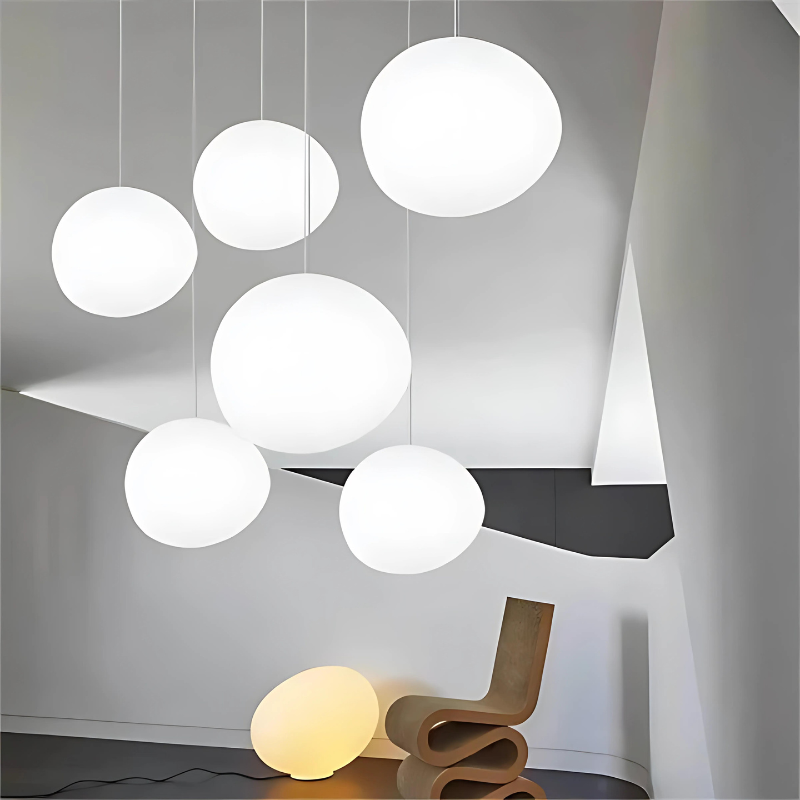 GloStone | Elegant Glaskelap Pendantlampa
