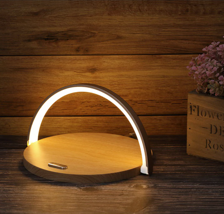 Bowlight Design 3-i-1 Nattlampa – Trådlös Laddare &amp; Lampa