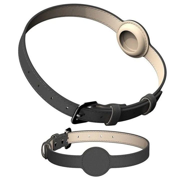 EDOUARD – Elegant hundhalsband med AirTag-hållare och väderbeständig design
