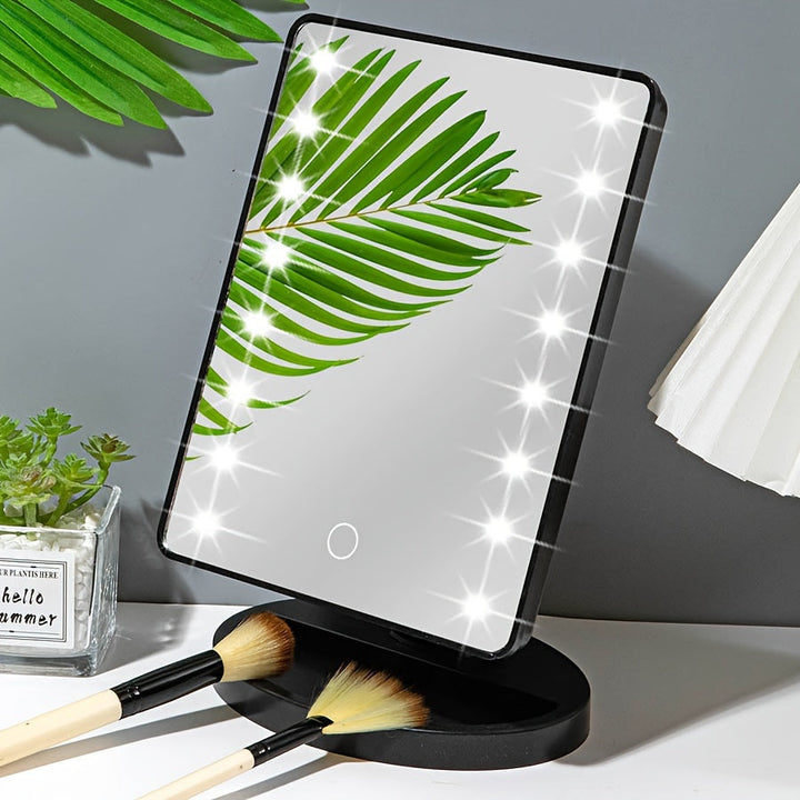 GlowPerfect - Bärbar Makeup Spegel med 16 LED-lampor