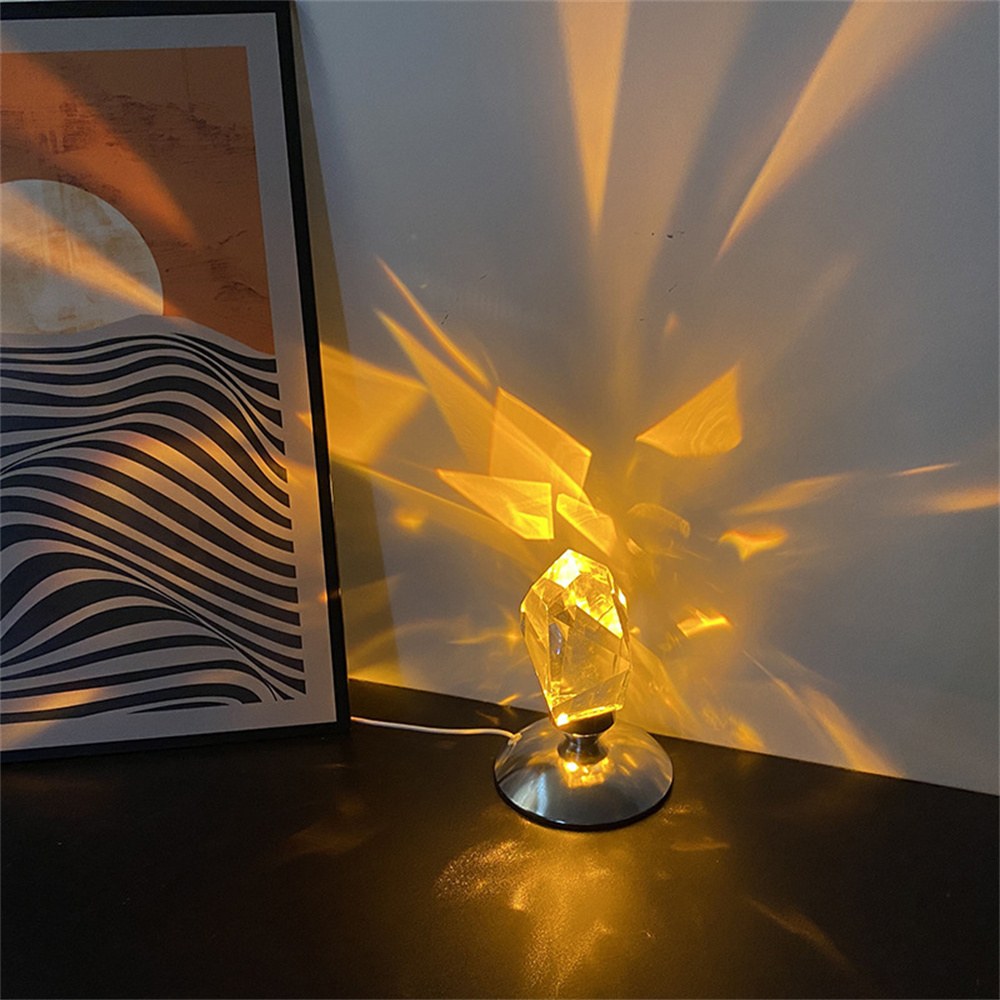 Kristallbordslampa