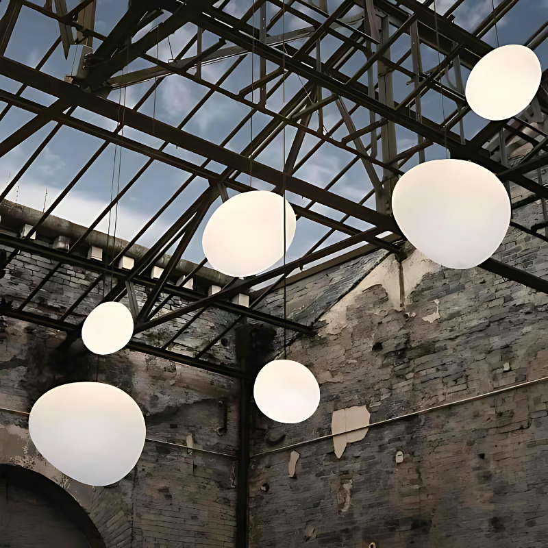GloStone | Elegant Glaskelap Pendantlampa