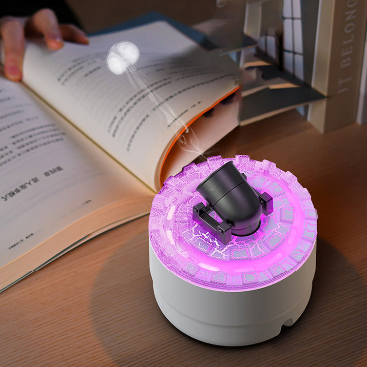 Kanon Luftfuktare Aromadiffuser Vattenånga Nattljus Lava Perfekt Gåva