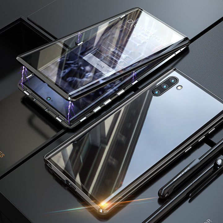 Magnetiskt Tempererat Glas Dubbel-Sidig Mobilskal för Samsung