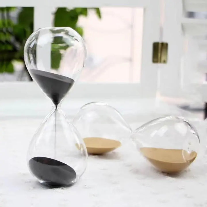 Kreativ transparent timglas av glas