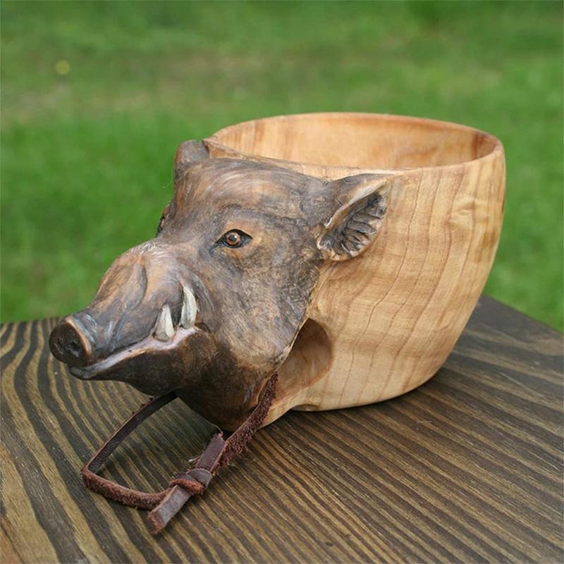 Handsnidad Djurod Wooden Cup