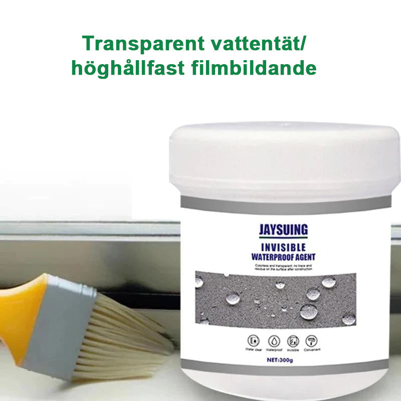 Transparent vattentät beläggning