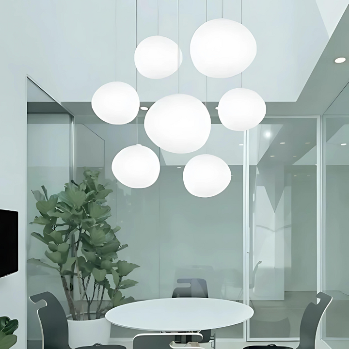 GloStone | Elegant Glaskelap Pendantlampa
