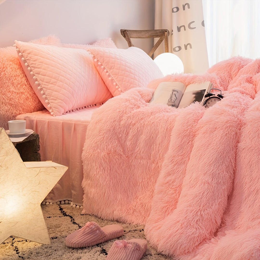 Lyxigt Sammet Duvet Täcke Set för Ultimat Komfort