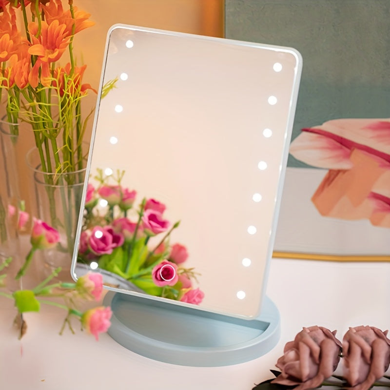 GlowPerfect - Bärbar Makeup Spegel med 16 LED-lampor
