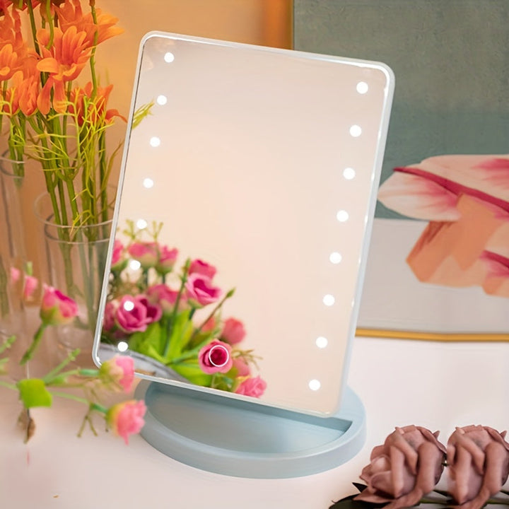 GlowPerfect - Bärbar Makeup Spegel med 16 LED-lampor