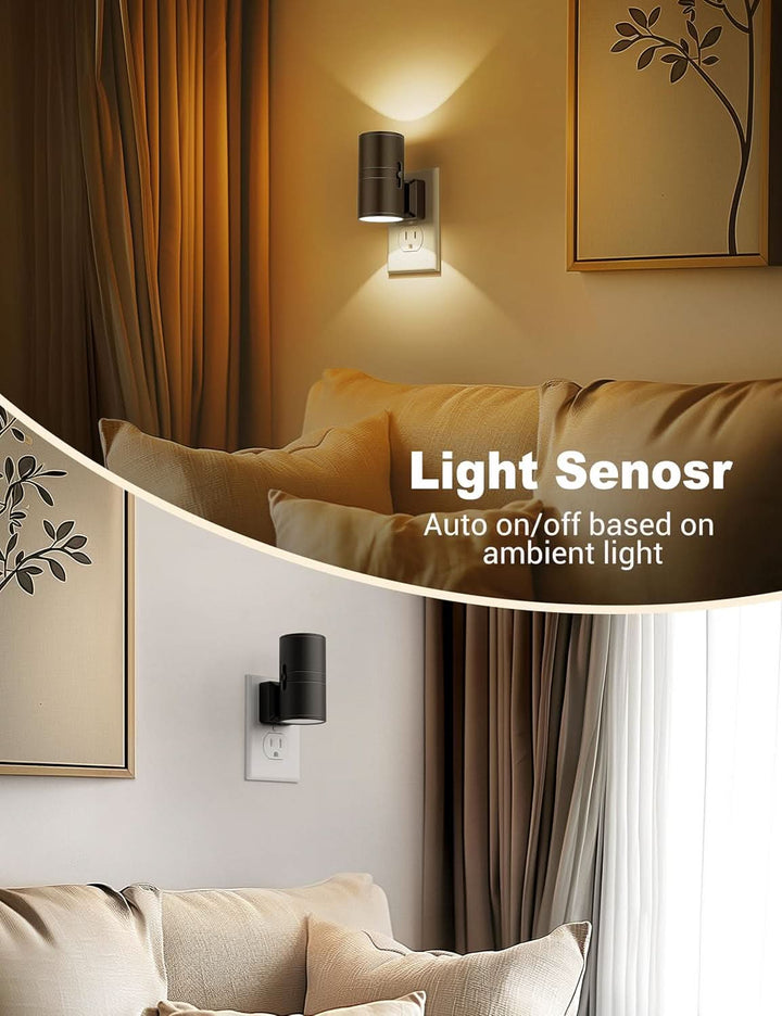 NIGHTSENSE – LED-nattlampa med skymningssensor, bländfri och energieffektiv