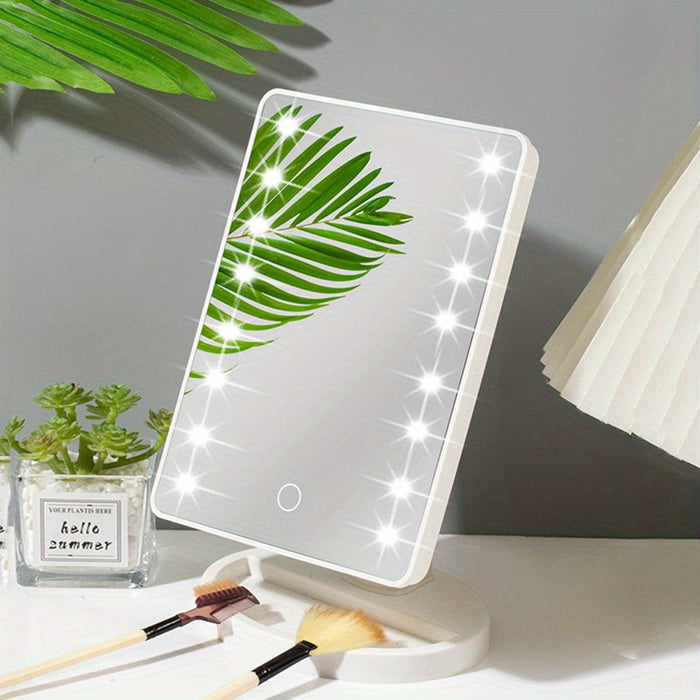 GlowPerfect - Bärbar Makeup Spegel med 16 LED-lampor
