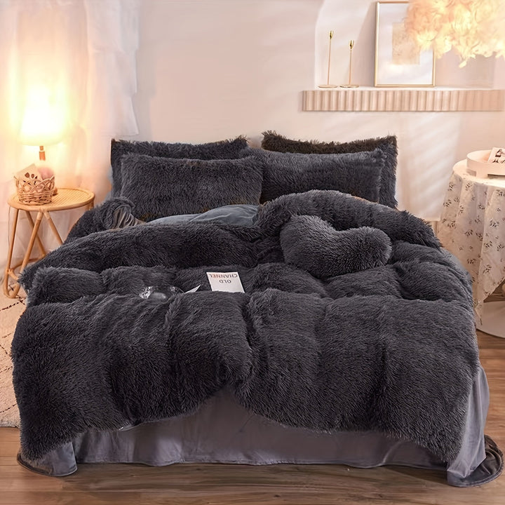 Lyxigt Sammet Duvet Täcke Set för Ultimat Komfort