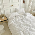 Duvet Cover Set Med Fållad Blomdesign