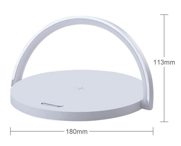 Bowlight Design™ - Stilig 3-i-1 Nattlampa med Qi-laddare