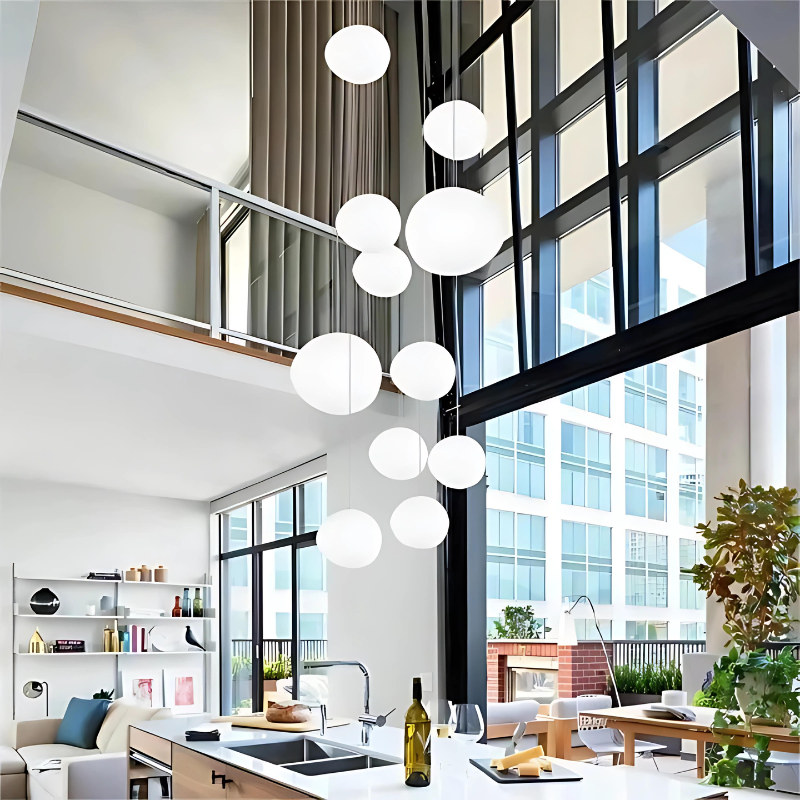 GloStone | Elegant Glaskelap Pendantlampa