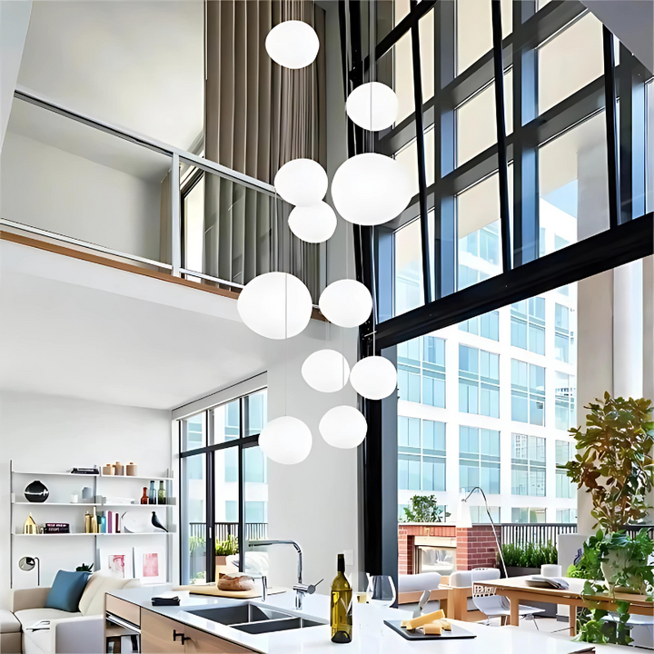 GloStone | Elegant Glaskelap Pendantlampa