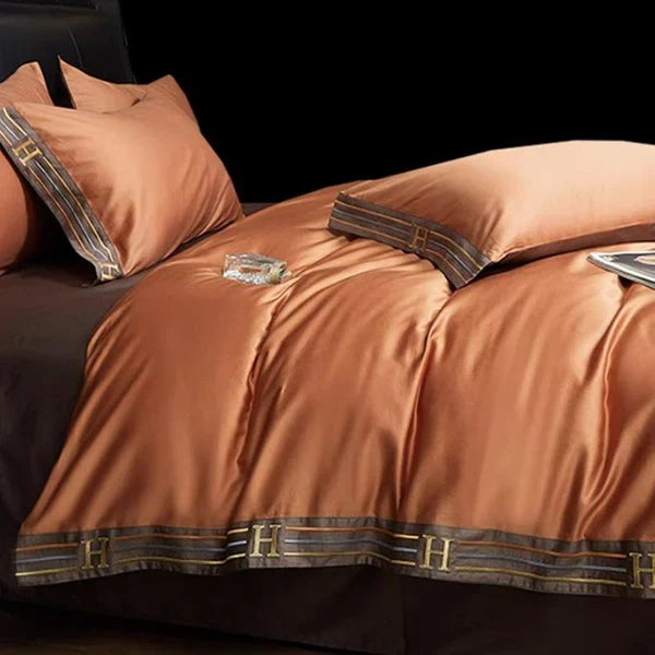 Lyxigt Satin Sängkläder 4-delars Set - OpulenceSleep