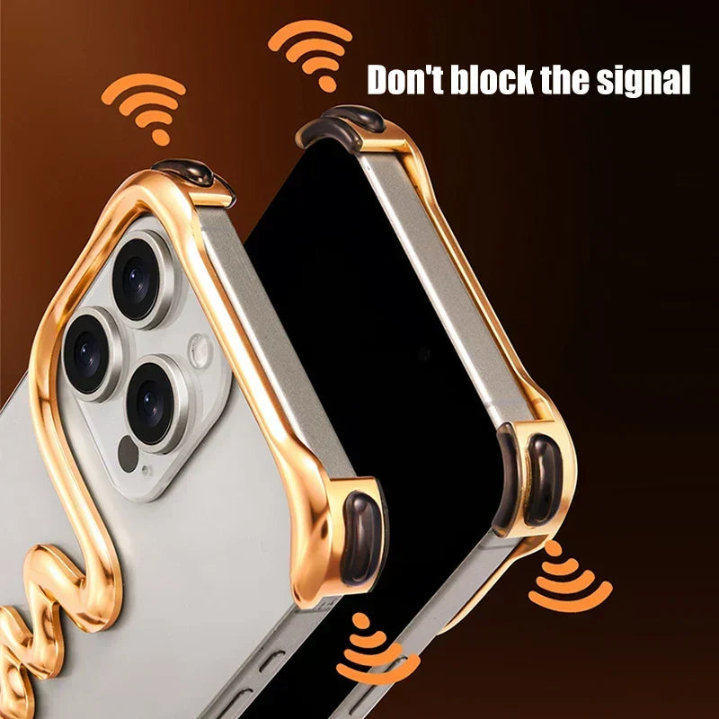 Ramfri Metal Track Bumper iPhone-fodral